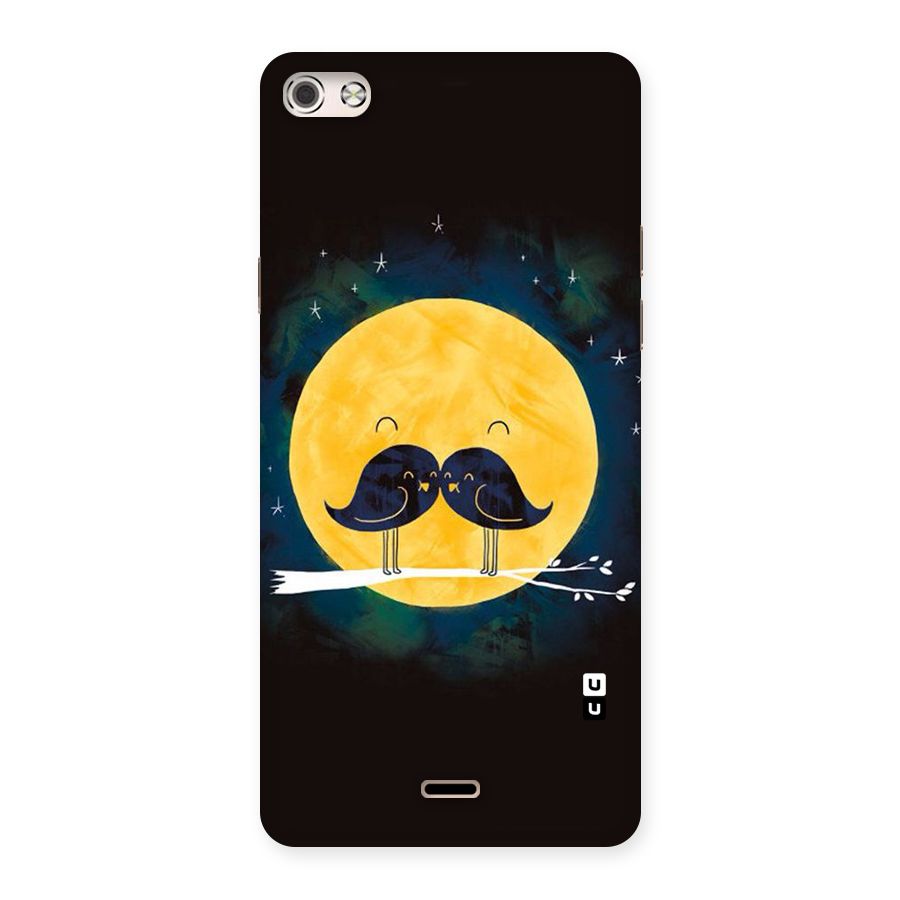Bird Moustache Back Case for Micromax Canvas Silver 5
