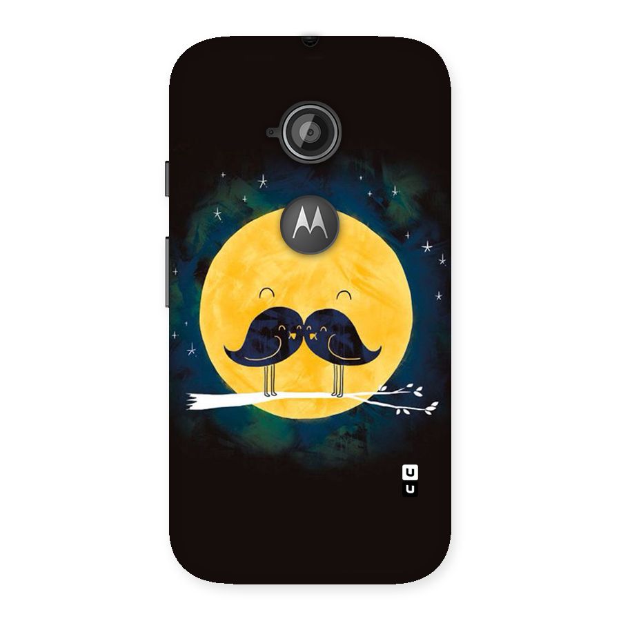 Bird Moustache Back Case for Moto E 2nd Gen