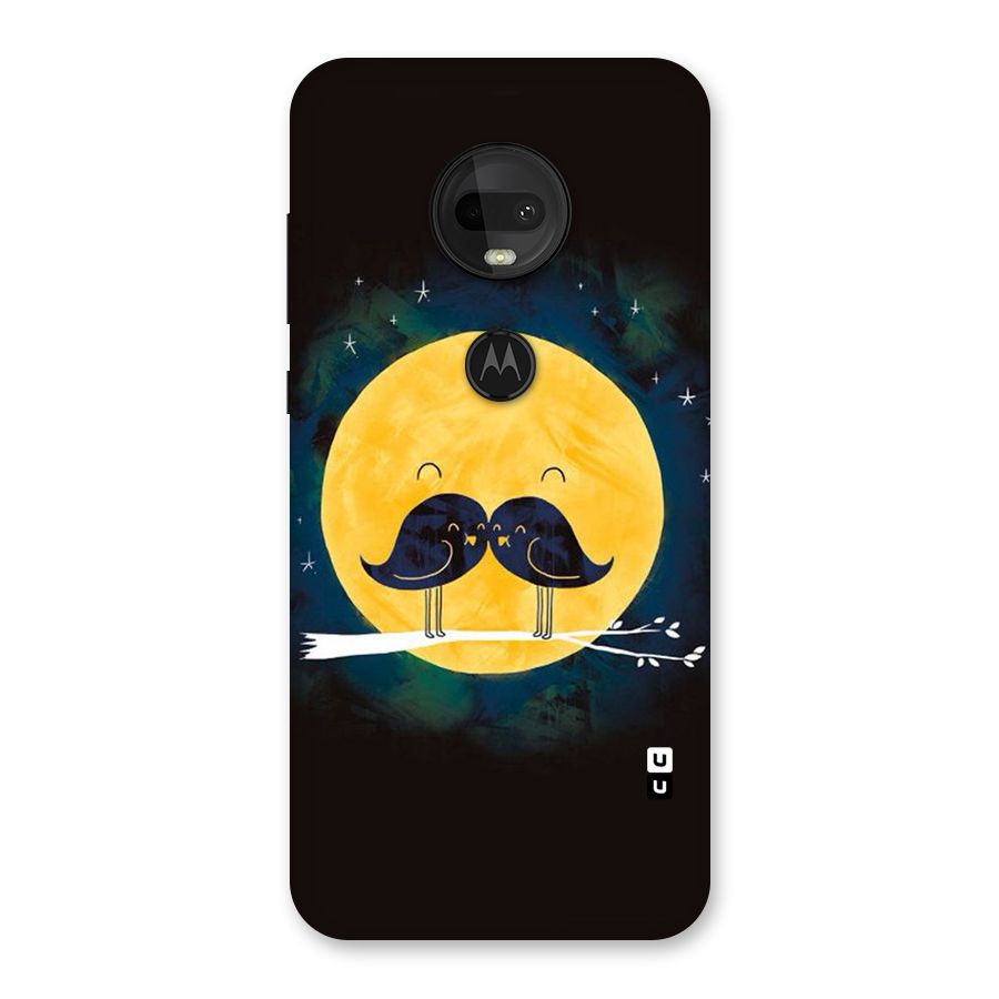 Bird Moustache Back Case for Moto G7