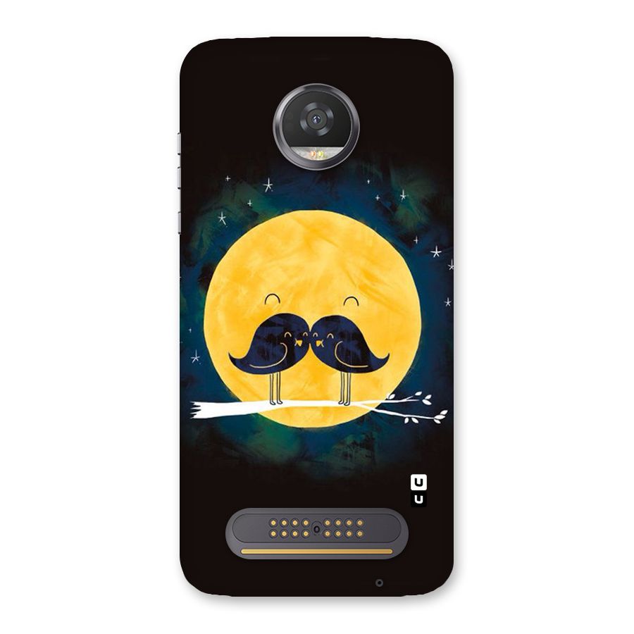 Bird Moustache Back Case for Moto Z2 Play