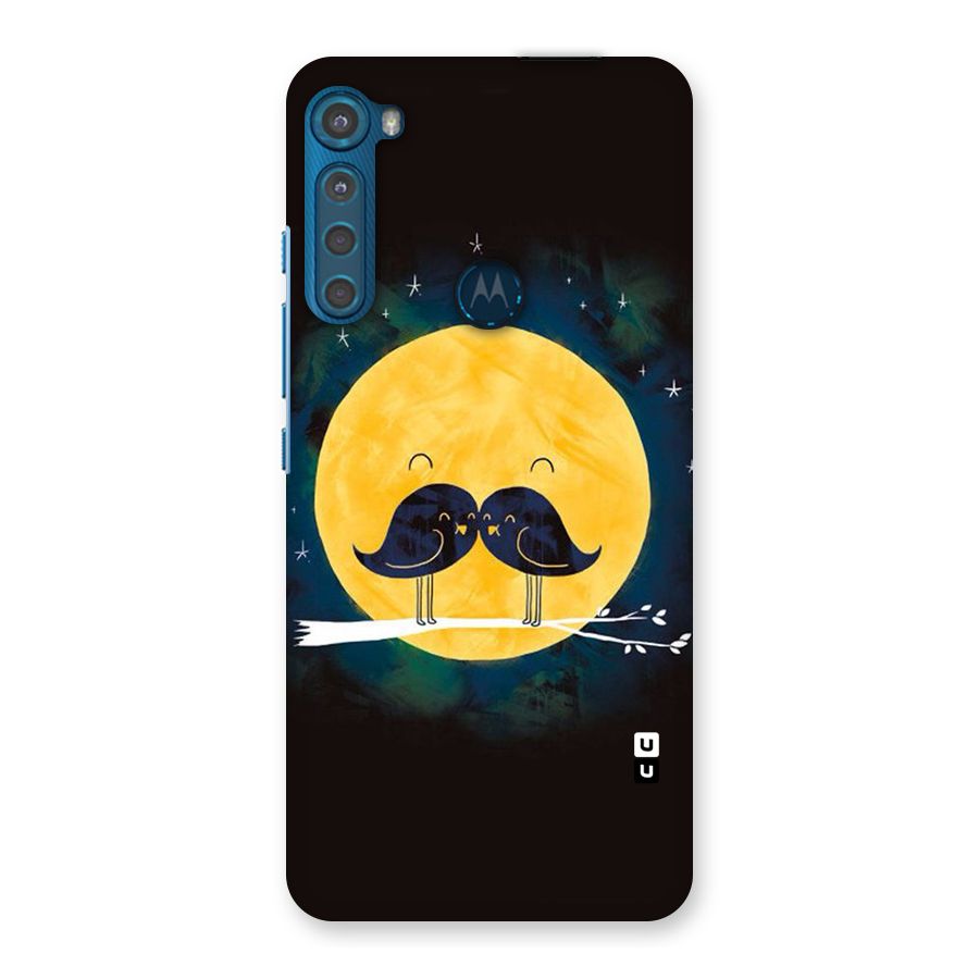Bird Moustache Back Case for Motorola One Fusion Plus