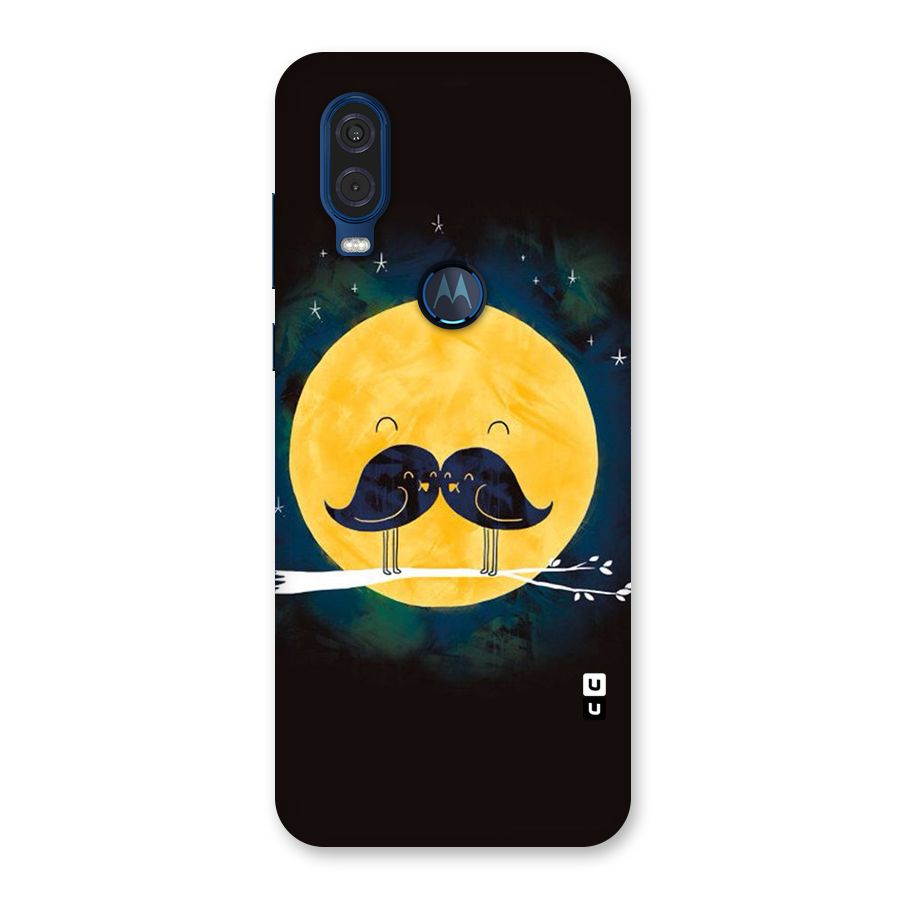 Bird Moustache Back Case for Motorola One Vision