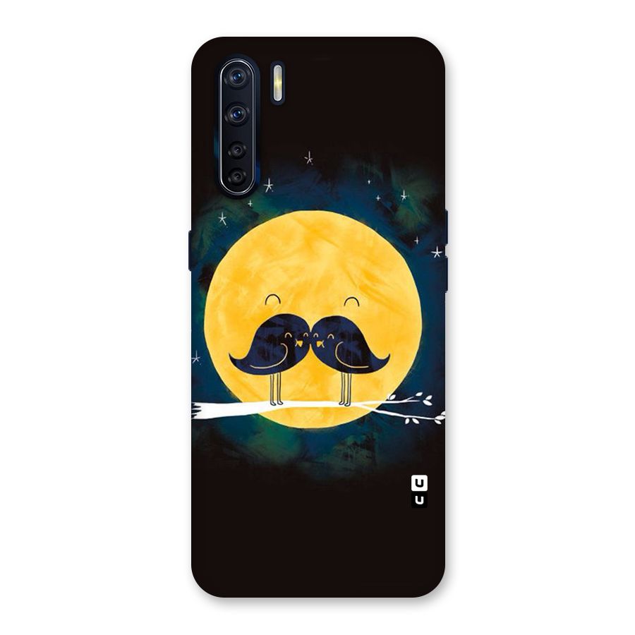 Bird Moustache Back Case for Oppo F15
