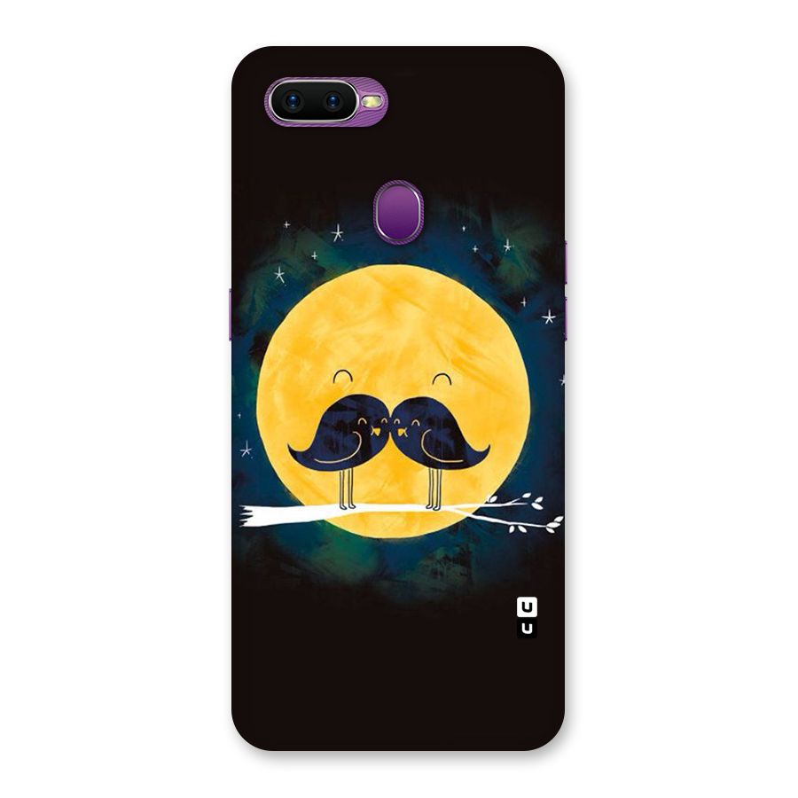 Bird Moustache Back Case for Oppo F9