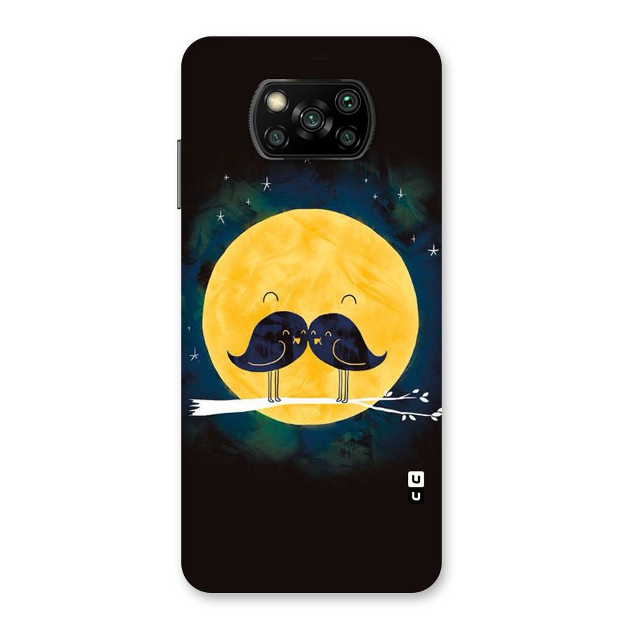 Bird Moustache Back Case for Poco X3