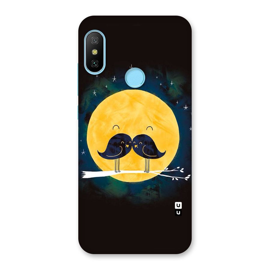 Bird Moustache Back Case for Redmi 6 Pro