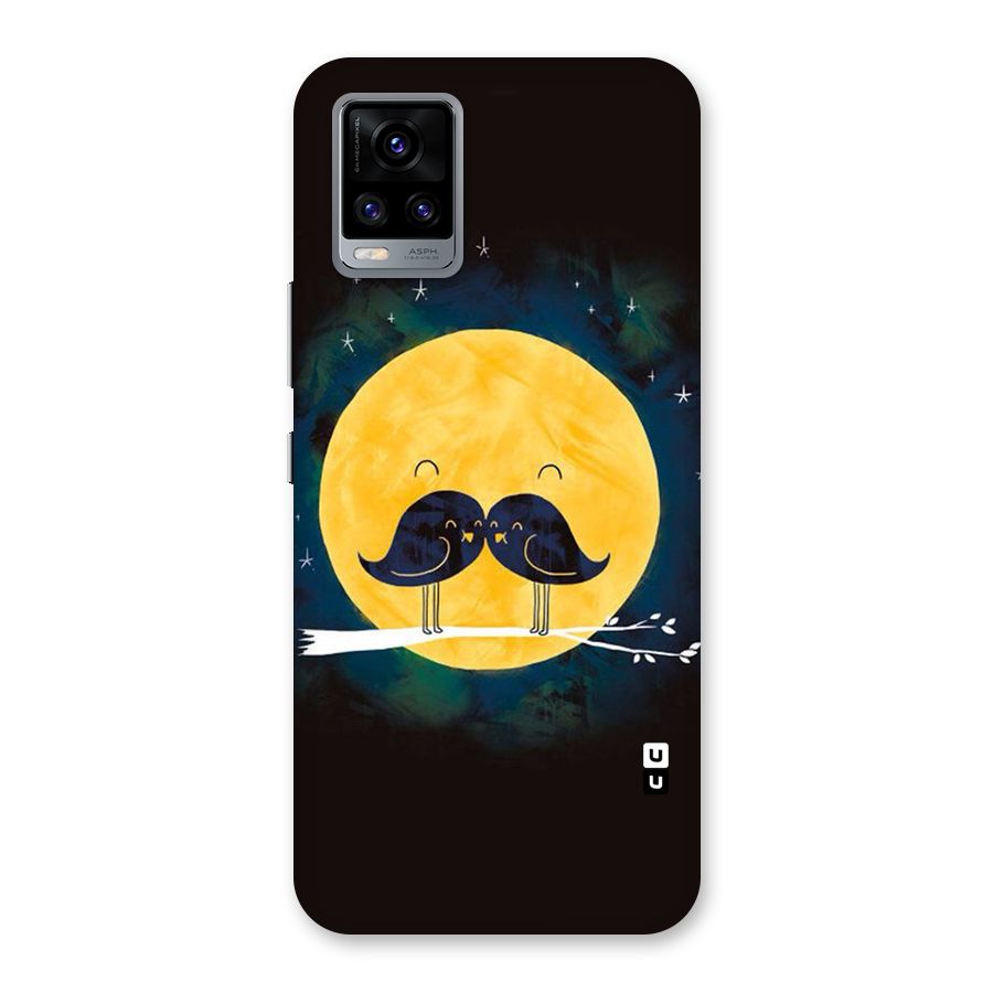 Bird Moustache Back Case for Vivo V20
