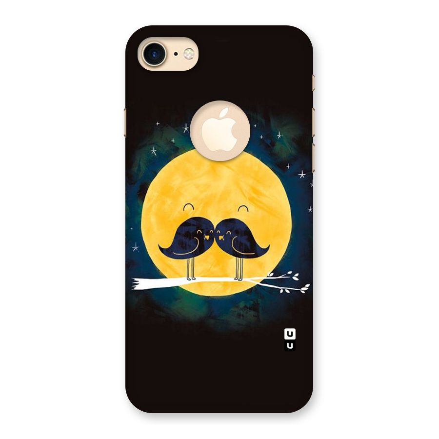 Bird Moustache Back Case for iPhone 7 Logo Cut