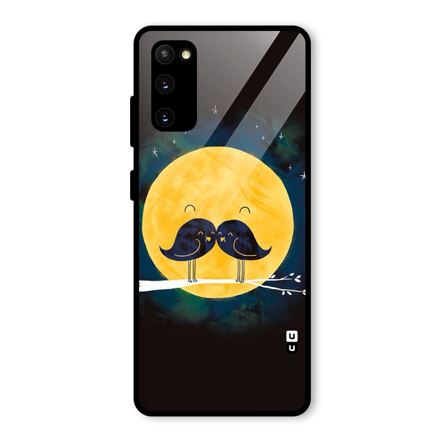 Bird Moustache Glass Back Case for Galaxy S20 FE 5G