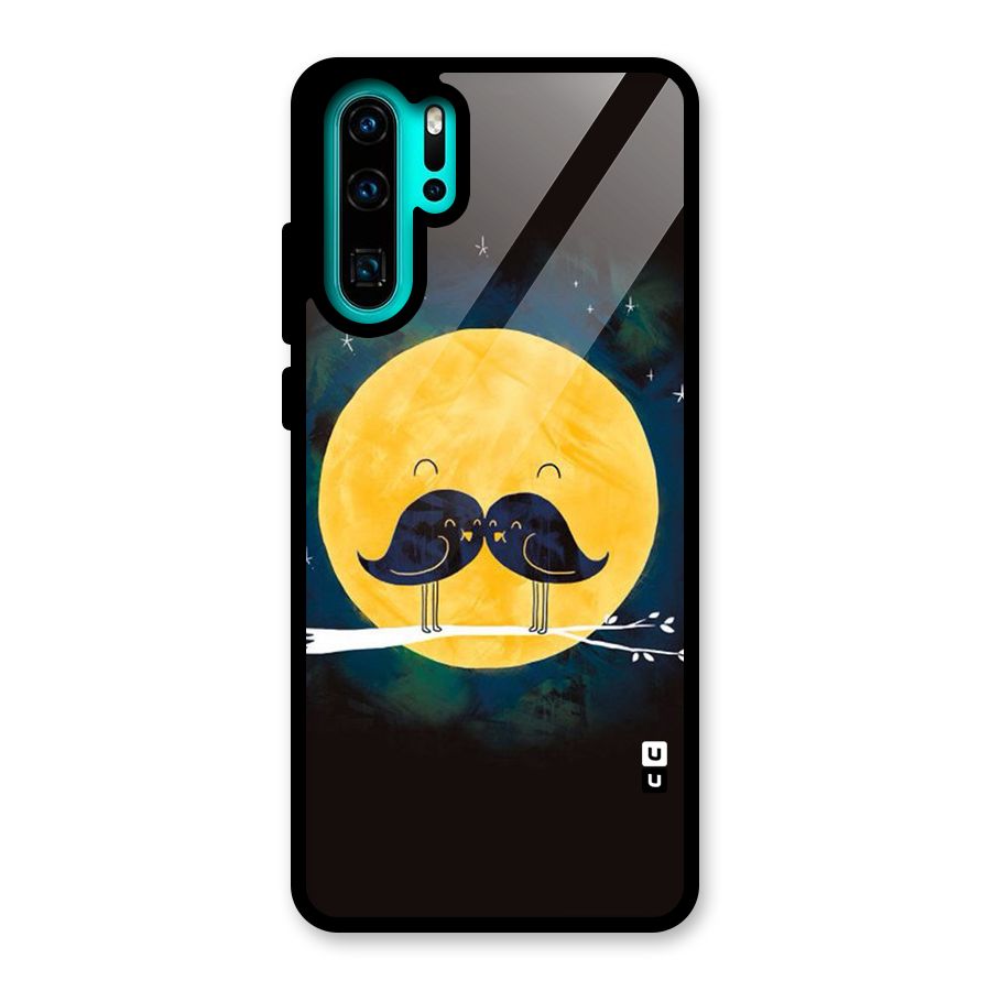 Bird Moustache Glass Back Case for Huawei P30 Pro