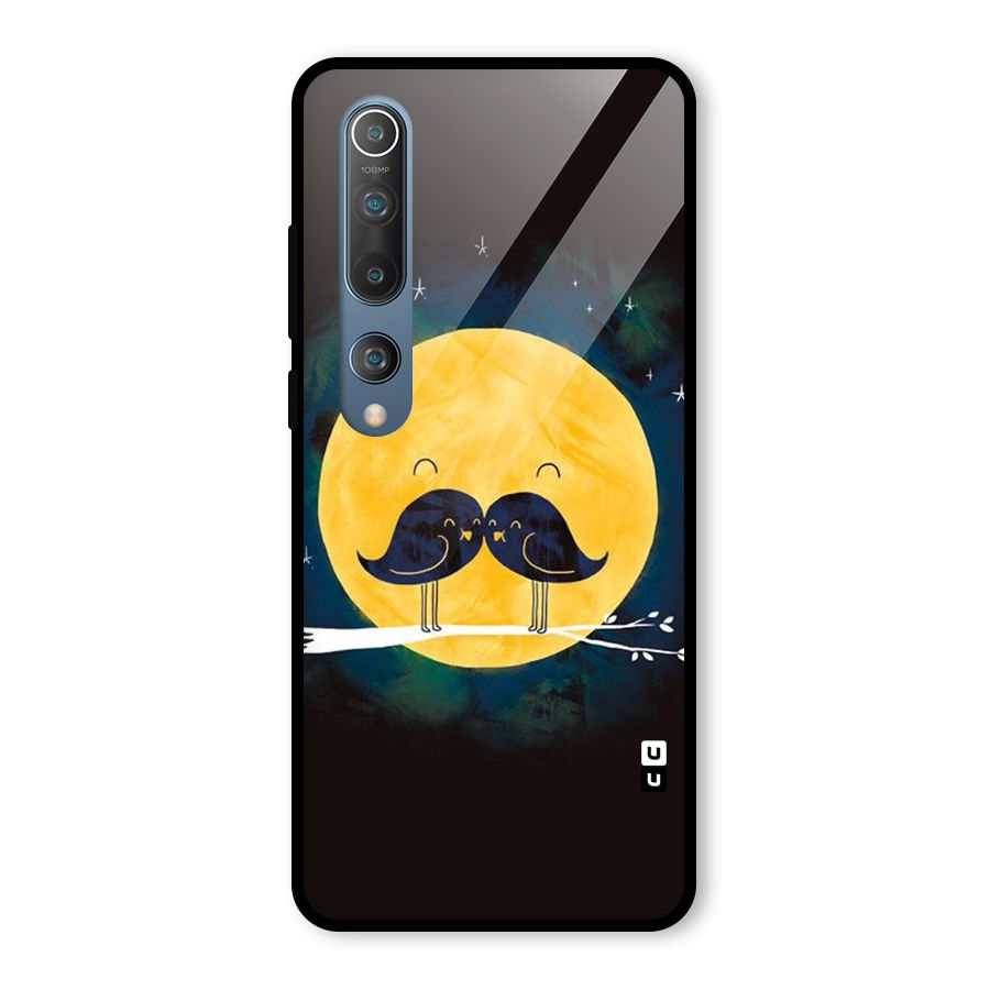 Bird Moustache Glass Back Case for Mi 10