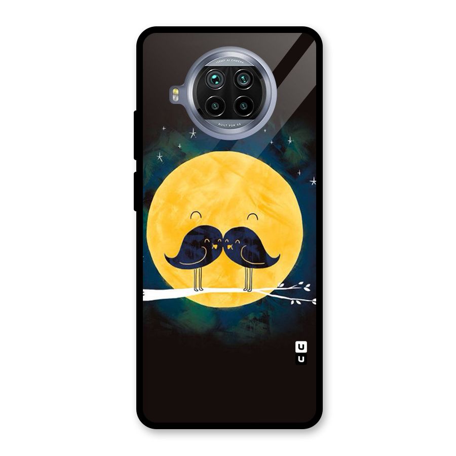 Bird Moustache Glass Back Case for Mi 10i