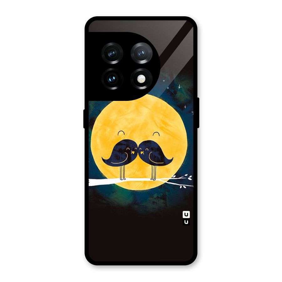Bird Moustache Glass Back Case for OnePlus 11