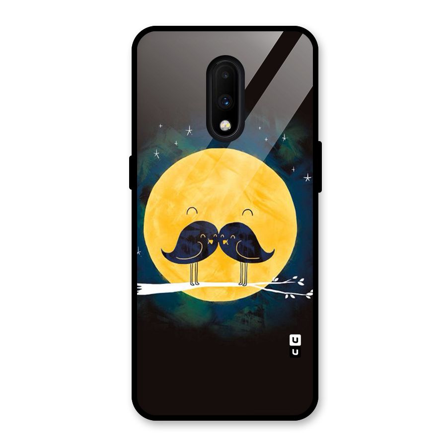 Bird Moustache Glass Back Case for OnePlus 7