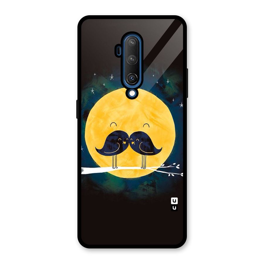 Bird Moustache Glass Back Case for OnePlus 7T Pro