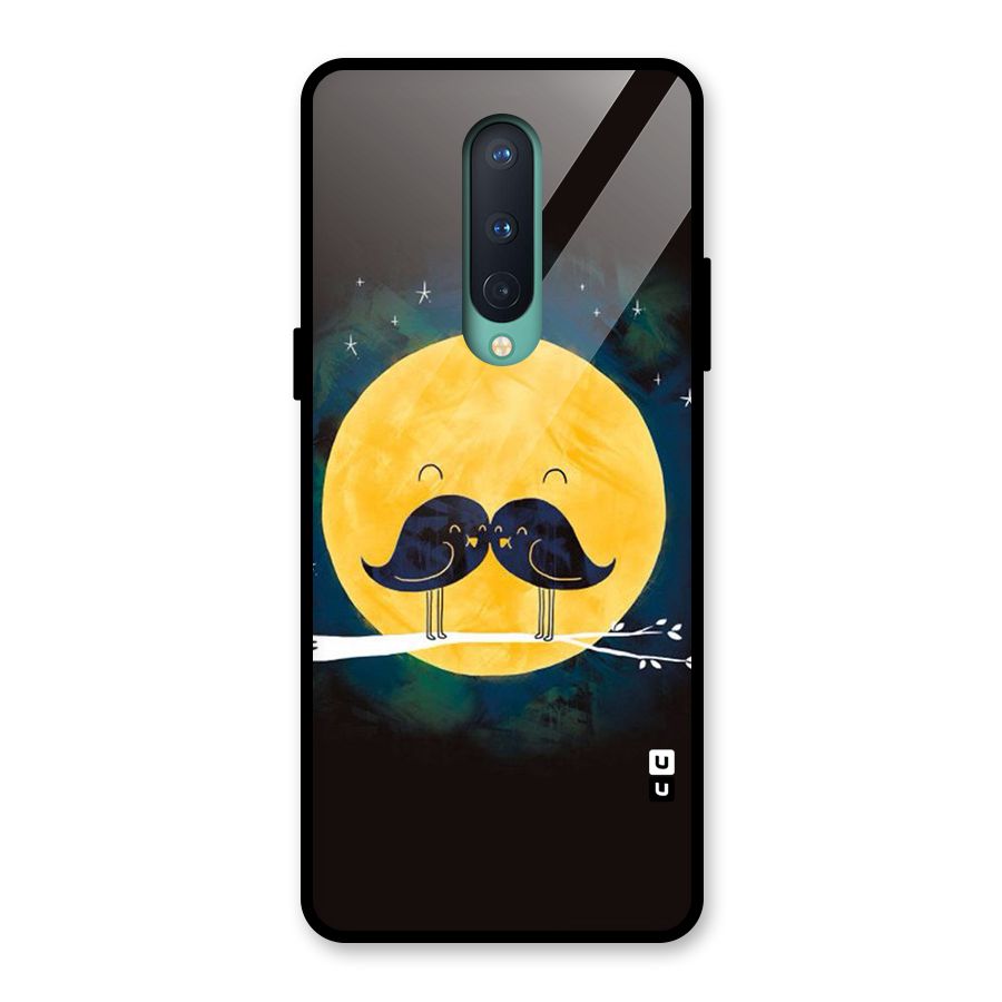 Bird Moustache Glass Back Case for OnePlus 8