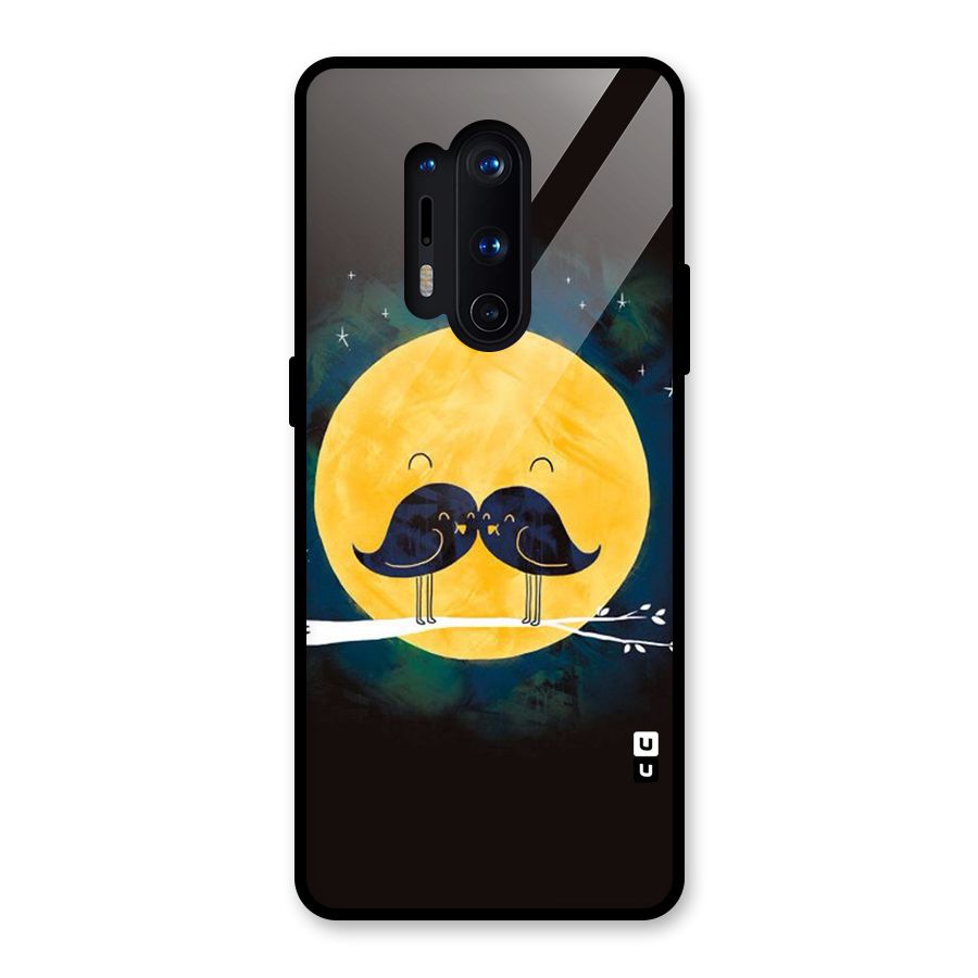 Bird Moustache Glass Back Case for OnePlus 8 Pro