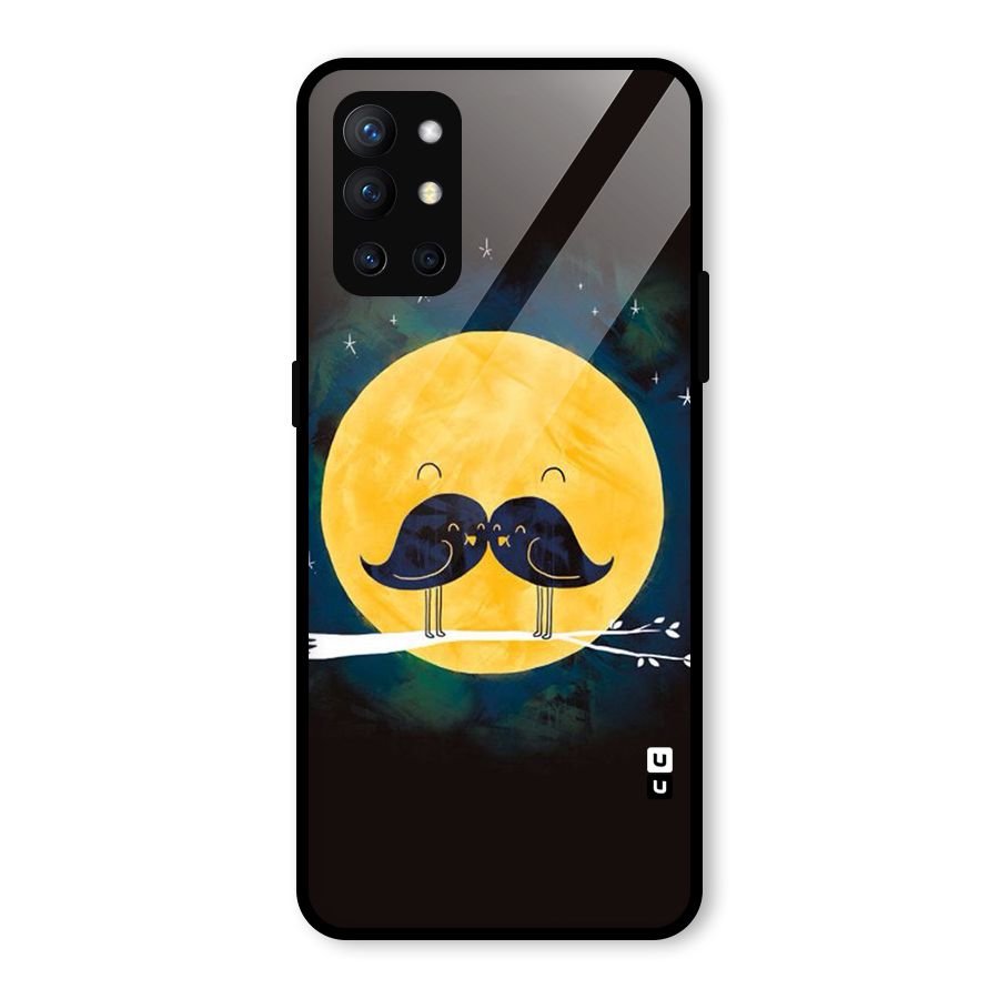 Bird Moustache Glass Back Case for OnePlus 9R