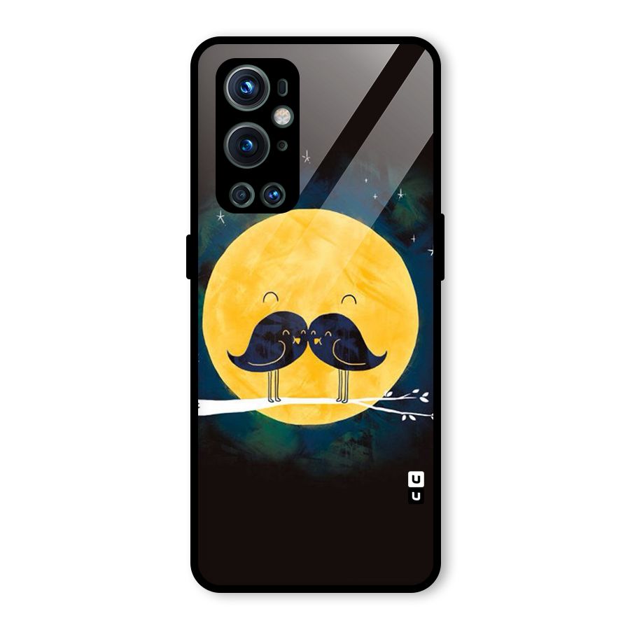 Bird Moustache Glass Back Case for OnePlus 9 Pro
