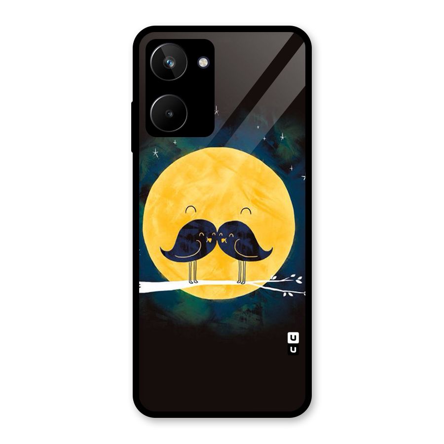 Bird Moustache Glass Back Case for Realme 10