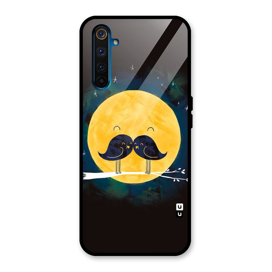 Bird Moustache Glass Back Case for Realme 6 Pro