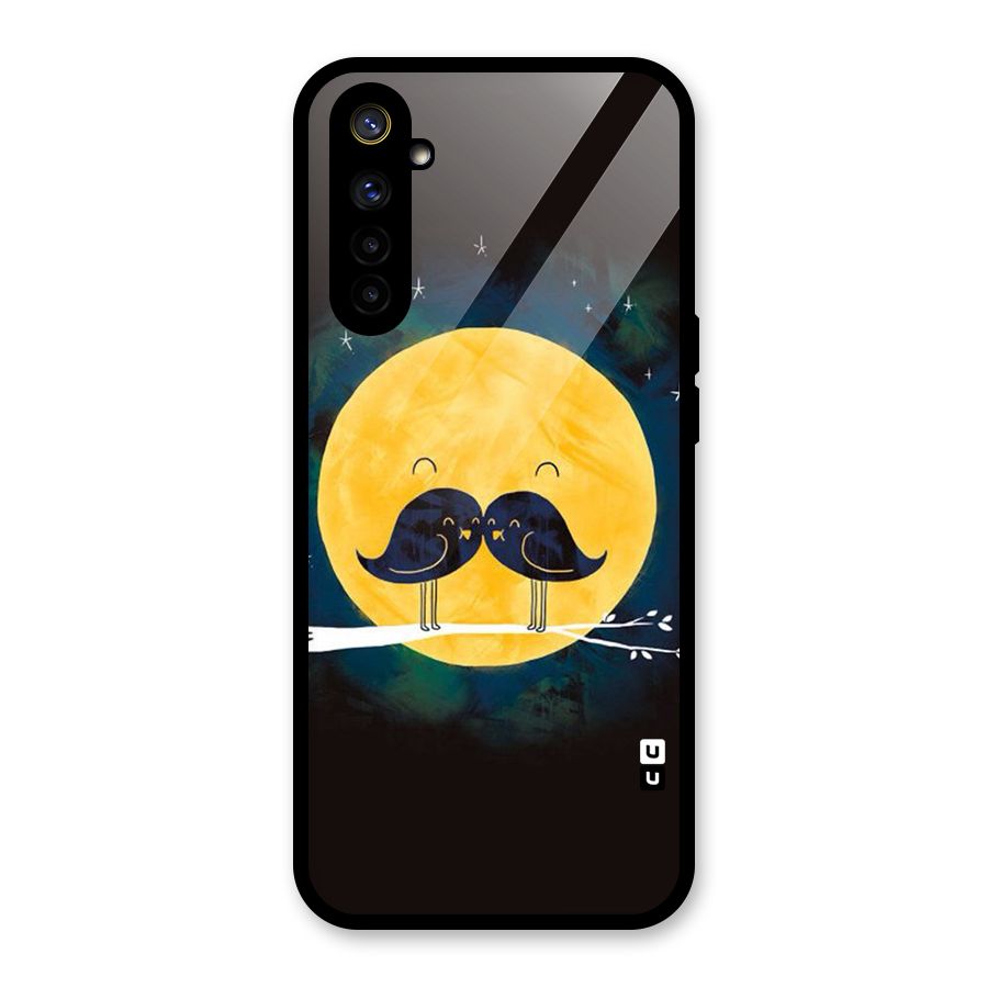 Bird Moustache Glass Back Case for Realme 6i