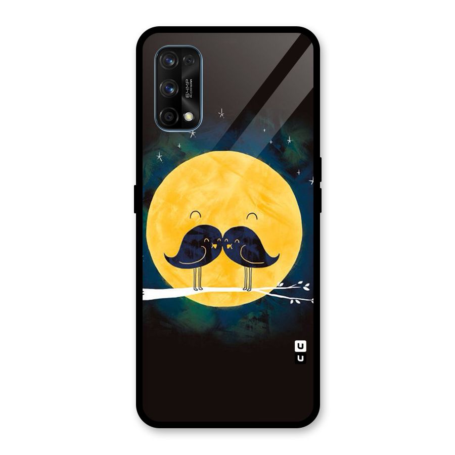 Bird Moustache Glass Back Case for Realme 7 Pro