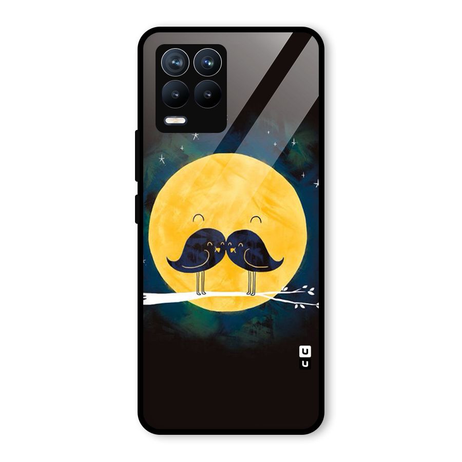 Bird Moustache Glass Back Case for Realme 8