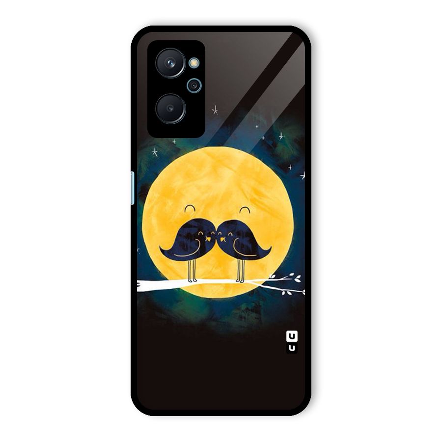 Bird Moustache Glass Back Case for Realme 9i