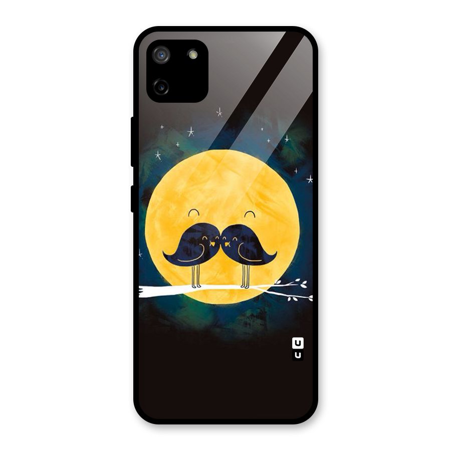 Bird Moustache Glass Back Case for Realme C11