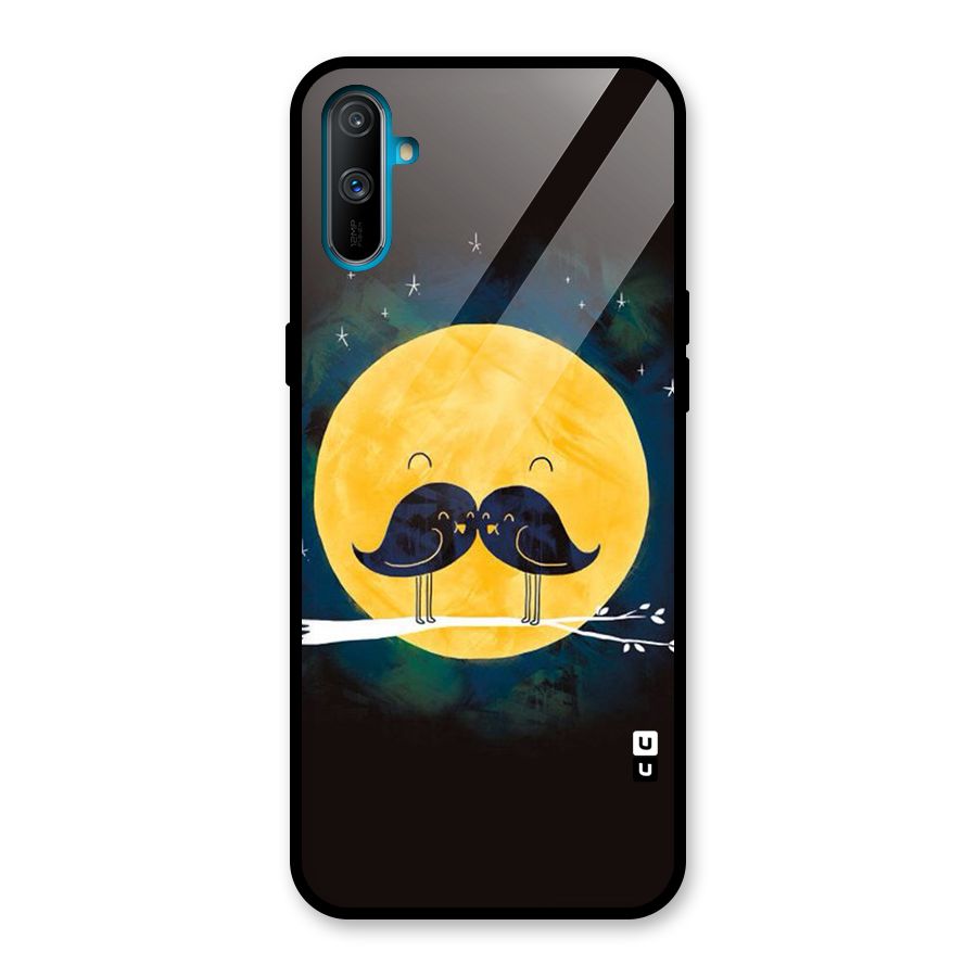 Bird Moustache Glass Back Case for Realme C3