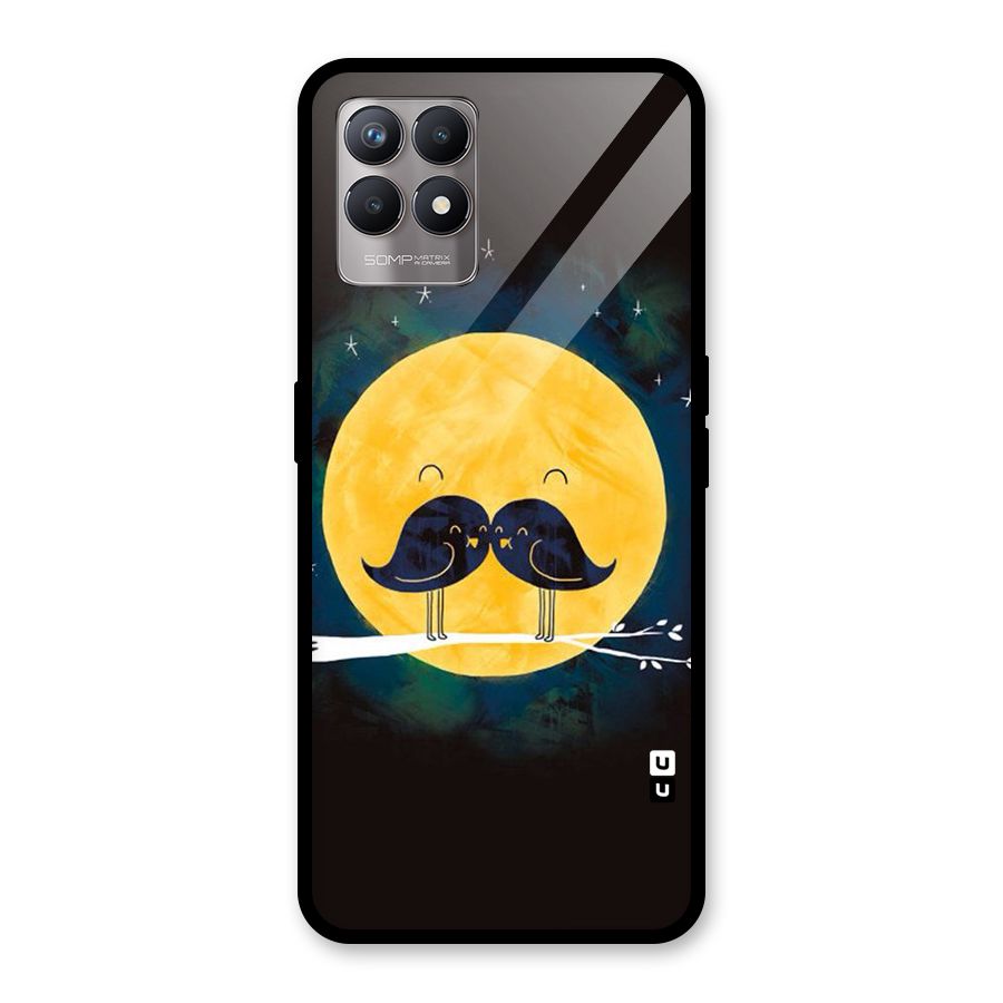 Bird Moustache Glass Back Case for Realme Narzo 50