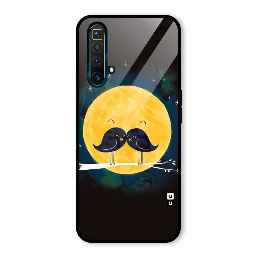 Bird Moustache Glass Back Case for Realme X3 SuperZoom
