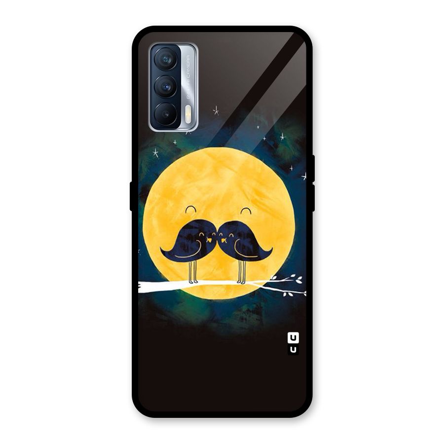 Bird Moustache Glass Back Case for Realme X7