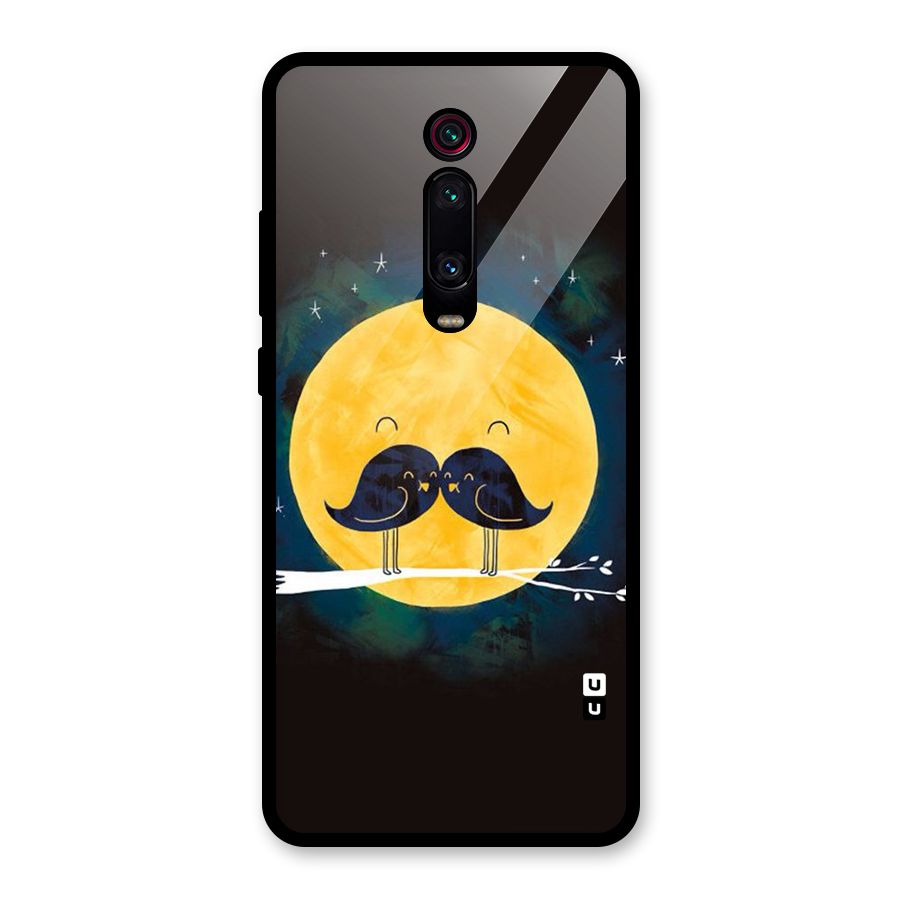 Bird Moustache Glass Back Case for Redmi K20 Pro