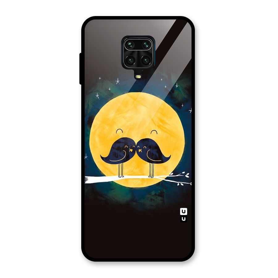 Bird Moustache Glass Back Case for Redmi Note 10 Lite