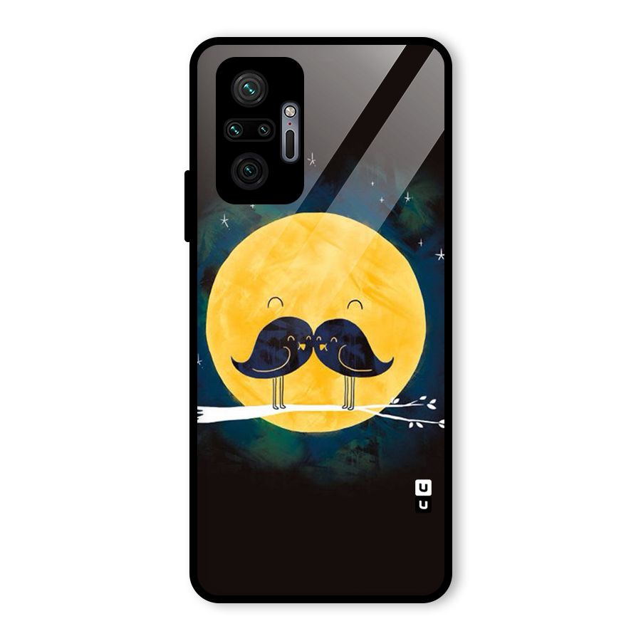 Bird Moustache Glass Back Case for Redmi Note 10 Pro Max