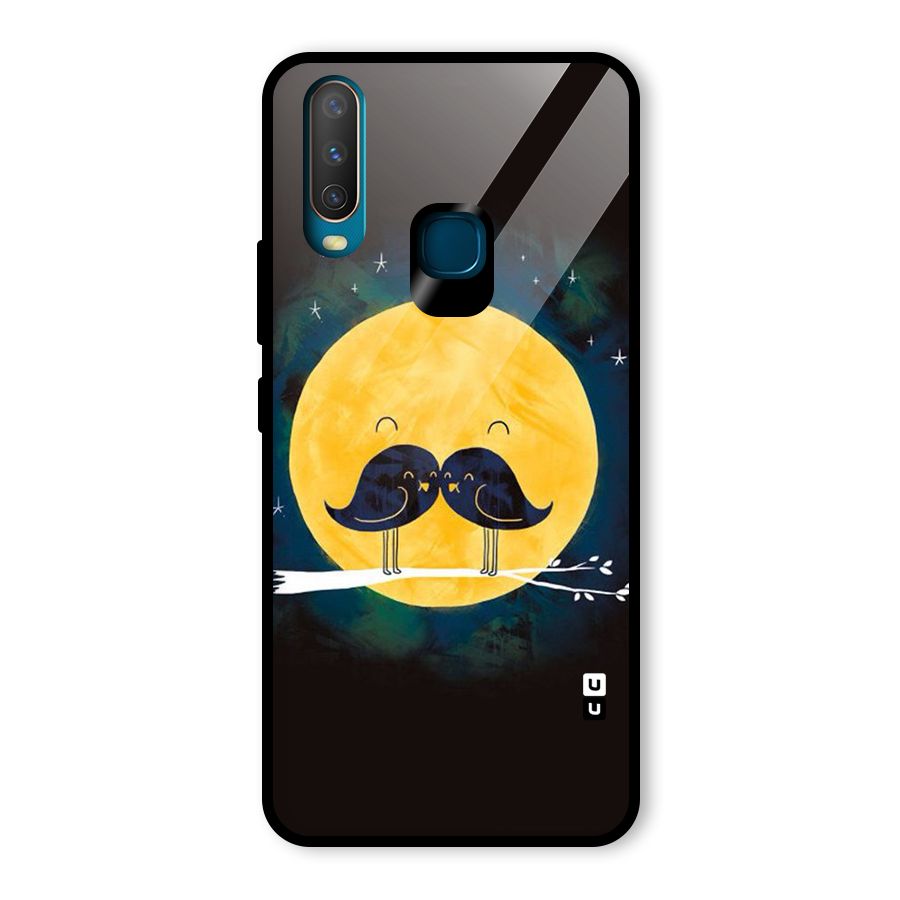 Bird Moustache Glass Back Case for Vivo U10