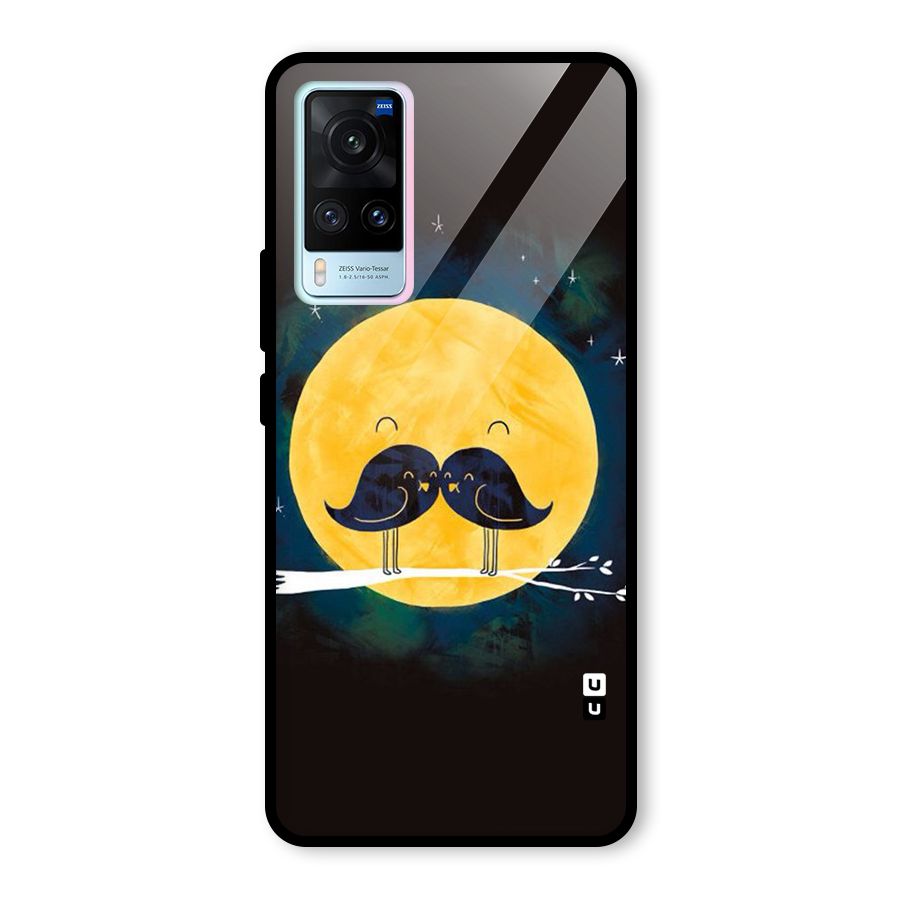Bird Moustache Glass Back Case for Vivo X60