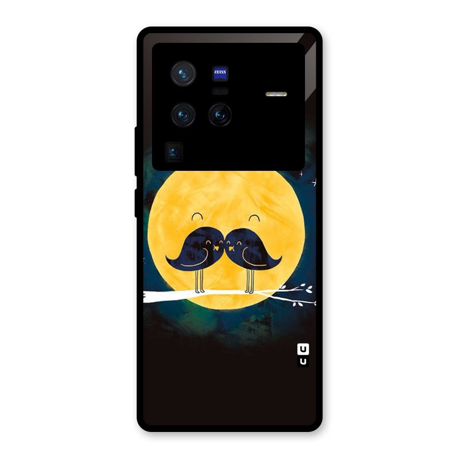 Bird Moustache Glass Back Case for Vivo X80 Pro