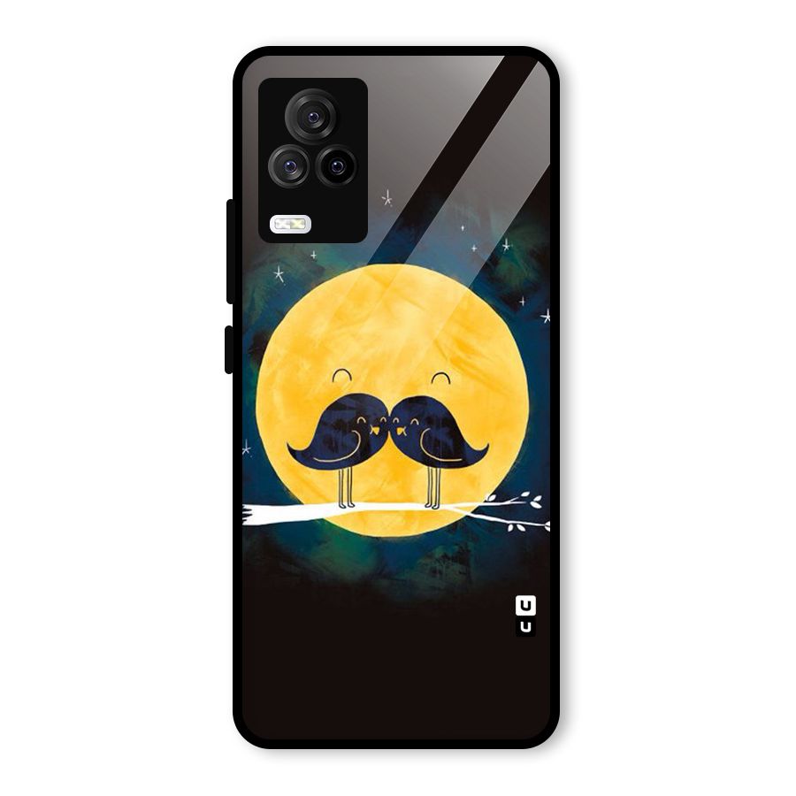 Bird Moustache Glass Back Case for Vivo iQOO 7 Legend 5G