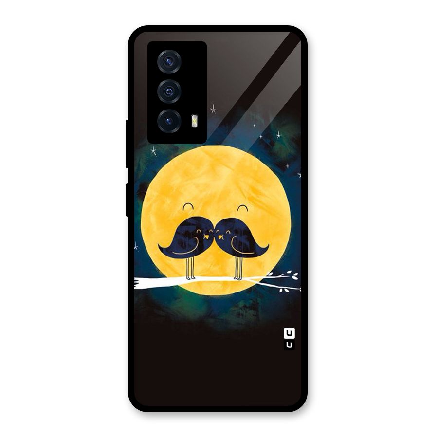 Bird Moustache Glass Back Case for Vivo iQOO Z5