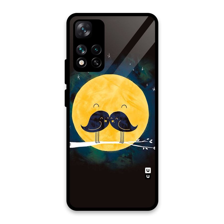 Bird Moustache Glass Back Case for Xiaomi 11i 5G