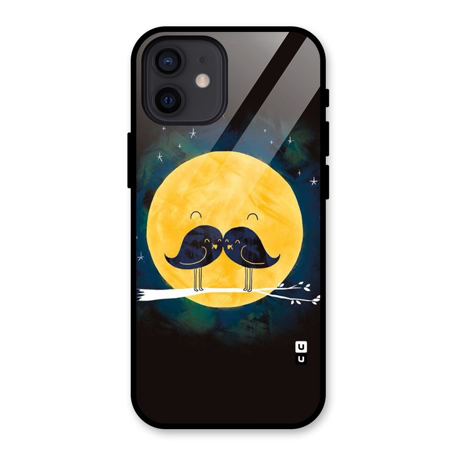 Bird Moustache Glass Back Case for iPhone 12
