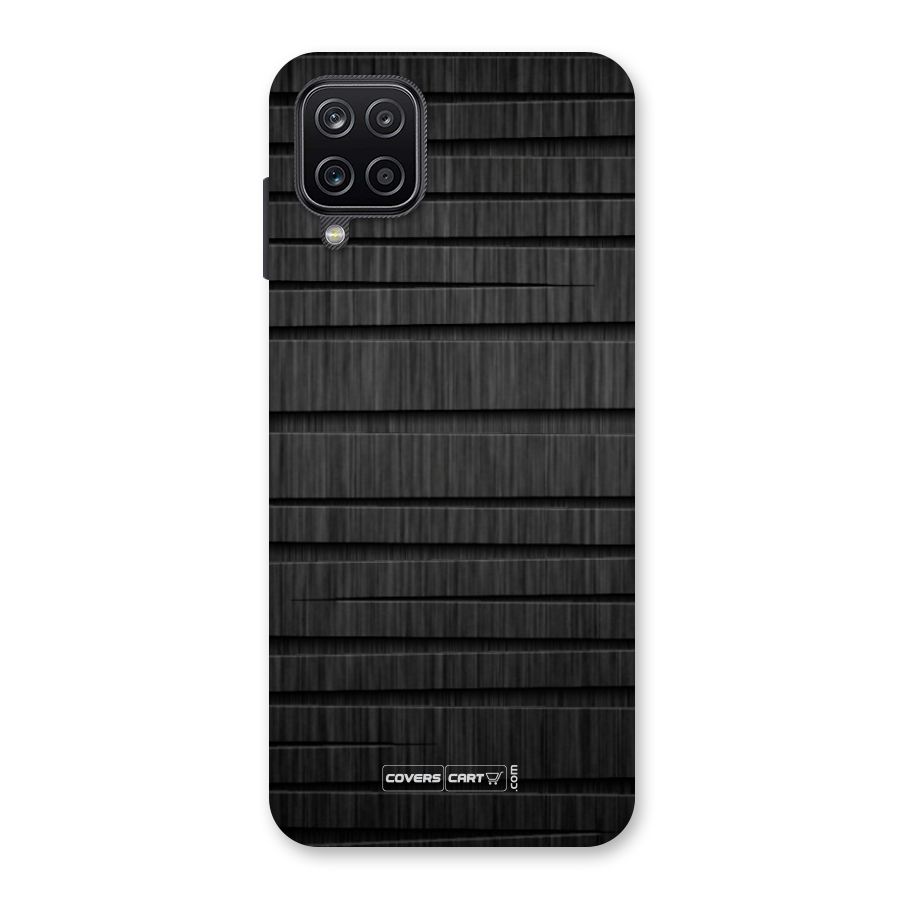 Black Abstract Back Case for Galaxy A12