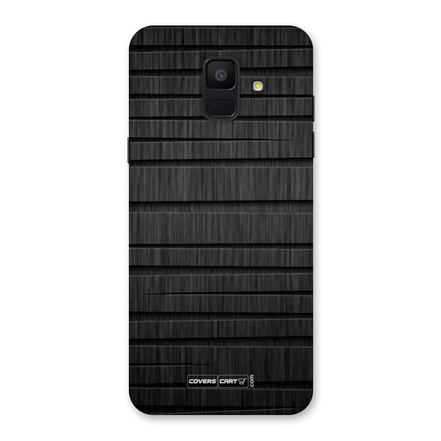 Black Abstract Back Case for Galaxy A6 (2018)