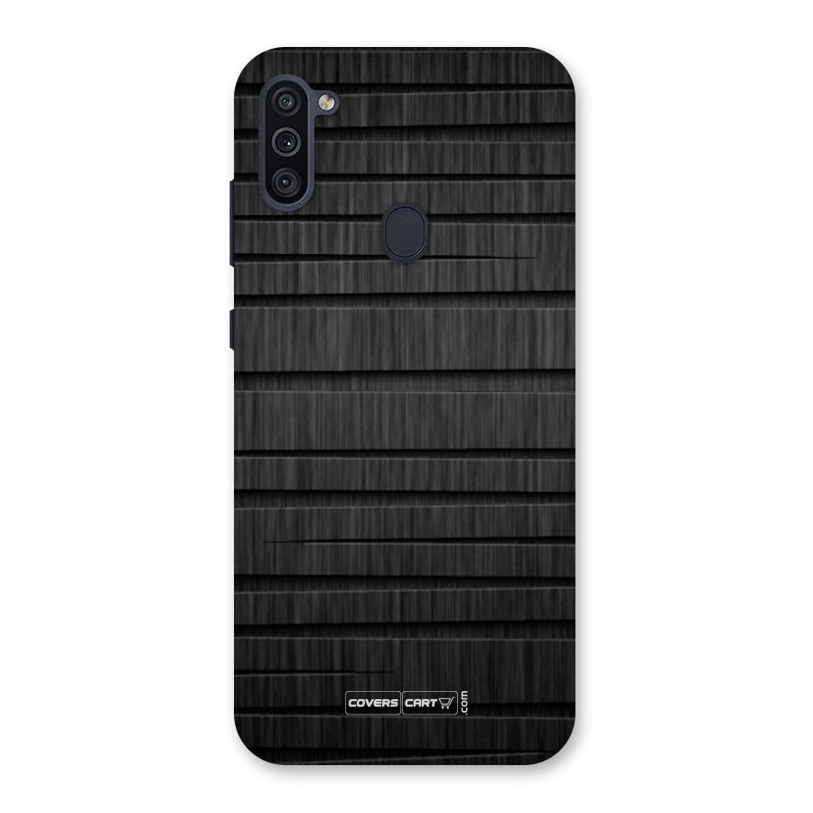 Black Abstract Back Case for Galaxy M11