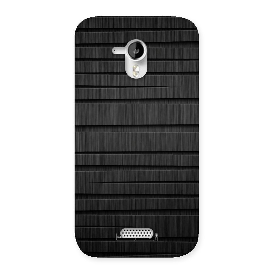 Black Abstract Back Case for Micromax Canvas HD A116