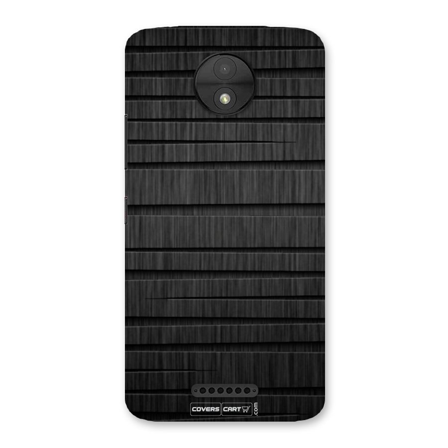 Black Abstract Back Case for Moto C