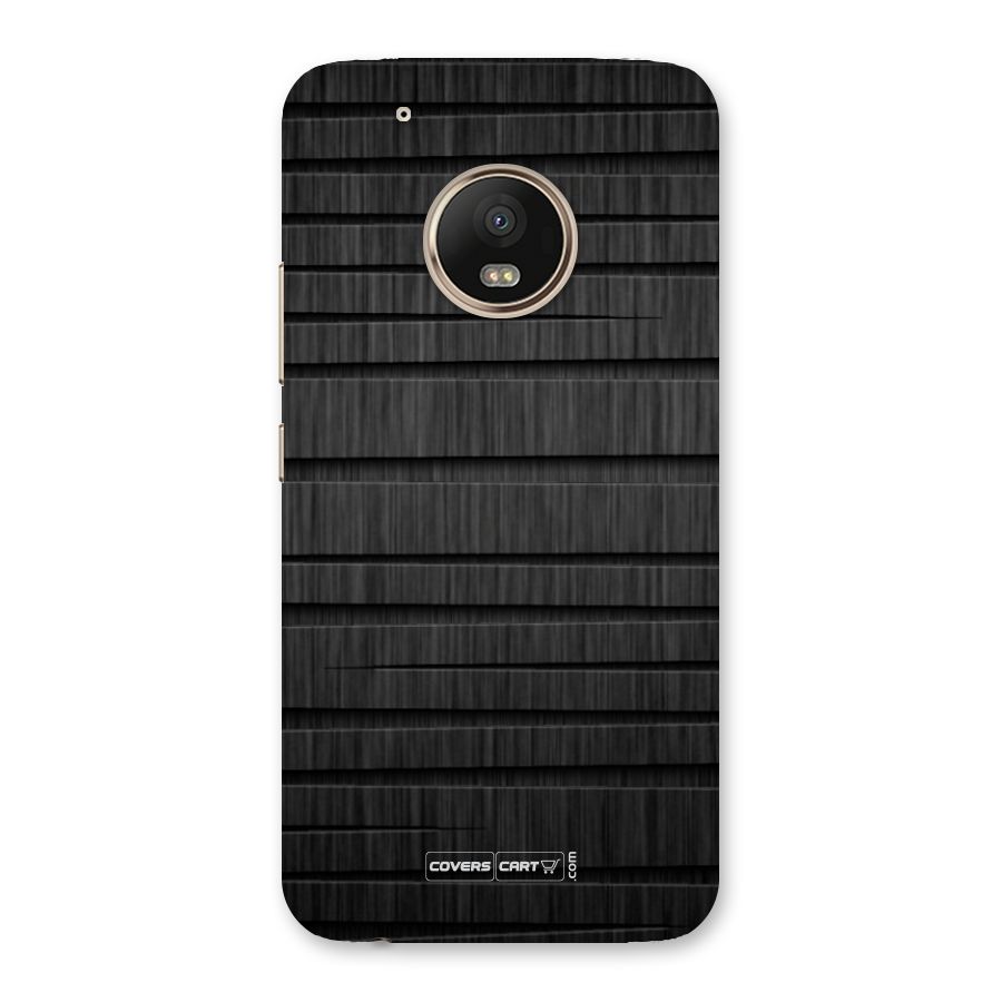 Black Abstract Back Case for Moto G5 Plus